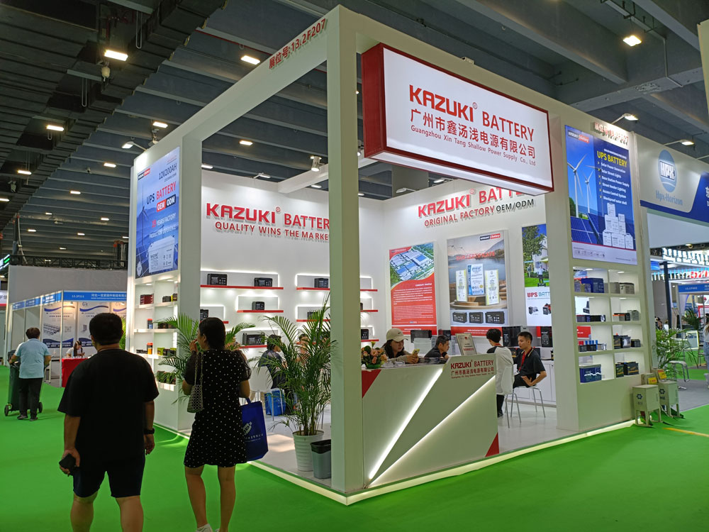 廣州市鑫湯淺電源有限公司展臺(tái)搭建現(xiàn)場效果