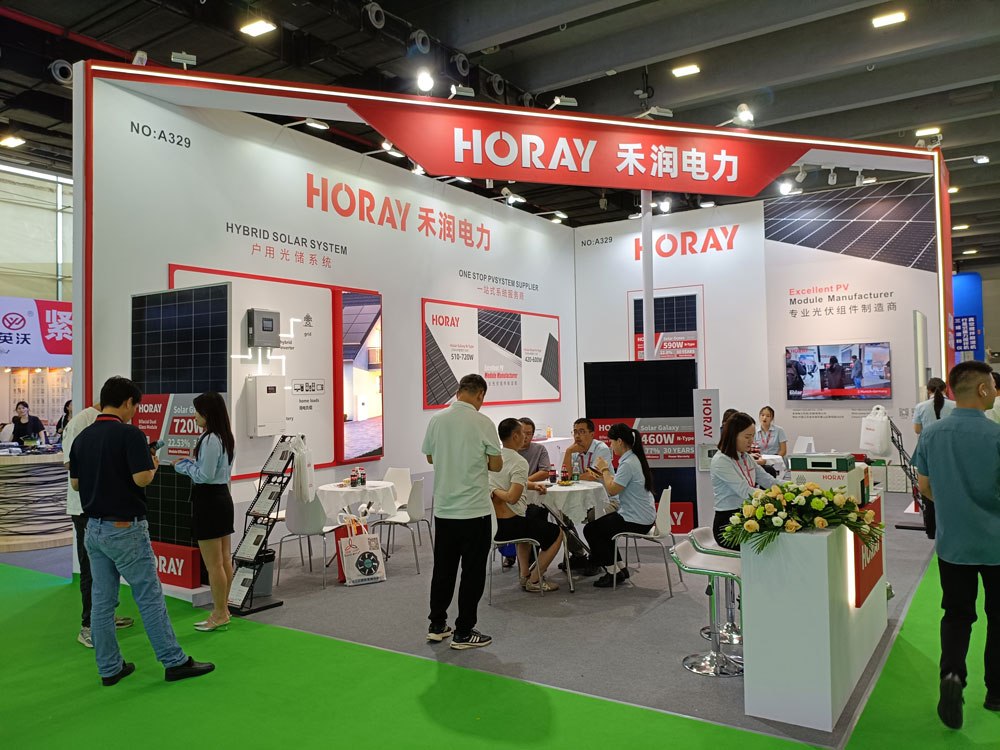 禾潤電力展臺搭建現(xiàn)場效果