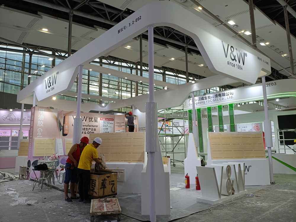 V&W優(yōu)星展臺(tái)搭建第二天現(xiàn)場(chǎng)效果
