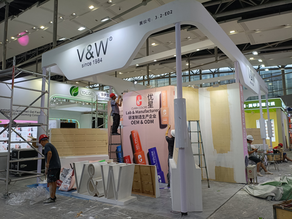 V&W優(yōu)星展臺(tái)搭建第二天現(xiàn)場(chǎng)效果