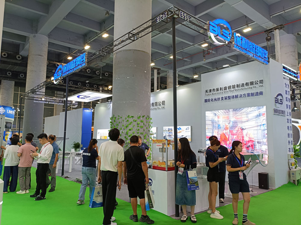 天津市保利盛鋼管制造有限公司展臺搭建現場效果