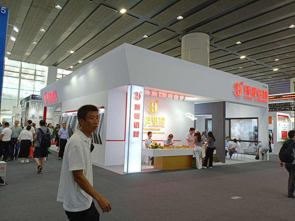 新銀鋁材展臺現(xiàn)場效果