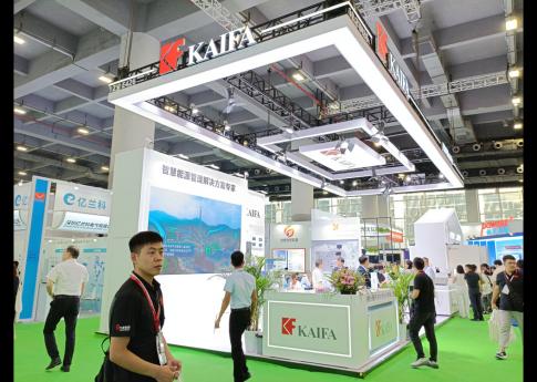 2025年8月廣州光伏太陽能展KAIFA展臺搭建現場效果