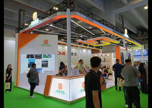 2025年8月廣州光伏太陽能展歐尚光伏展臺搭建現場效果