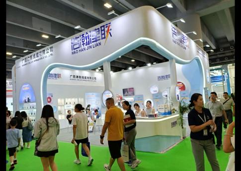 2025年8月廣州光伏太陽能展廣西津聯線纜有限公司展臺搭建現場效果