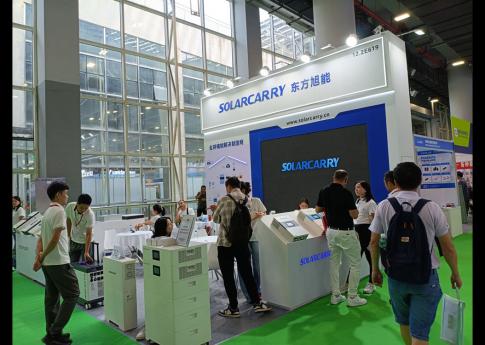 2025年8月廣州光伏太陽能展東方旭能展臺搭建現場效果