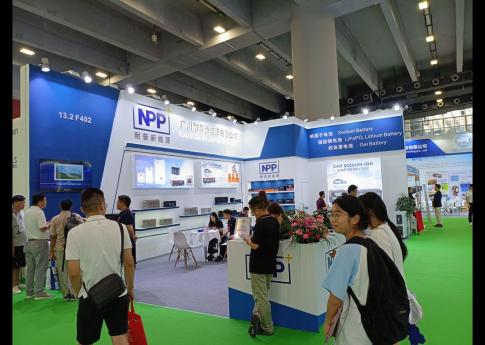 2025年8月廣州光伏太陽能展廣州耐普新能源有限公司展臺搭建現場效果
