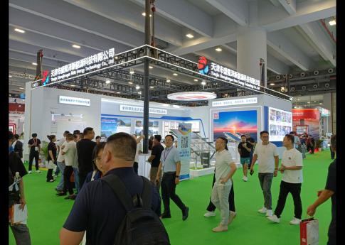 2025年8月廣州光伏太陽能展天津市盛隆澤新能科技有限公司展臺搭建現場效果