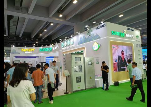 2025年8月廣州光伏太陽能展新馳電氣展臺搭建現(xiàn)場效果