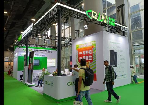 2025年8月廣州光伏太陽能展江蘇長榮綠能科技有限公司展臺搭建現場效果