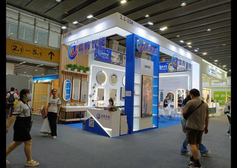 2025年7月廣州建博會藍騰智能展臺現場效果