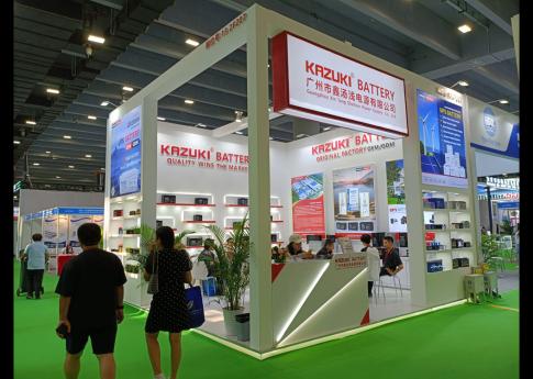 2025年8月廣州光伏太陽能展廣州市鑫湯淺電源有限公司展臺搭建現場效果