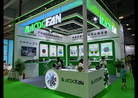 2025年8月廣州光伏太陽能展廣州冠協(xié)風(fēng)機制造有限公司展臺搭建現(xiàn)場效果