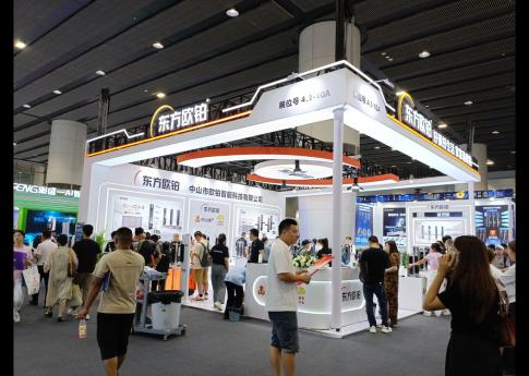 2025年7月廣州建博會中山市歐鉑智能科技有限公司展臺現場效果