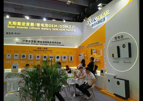 2025年8月廣州光伏太陽能展斯曼科新能源展臺搭建現(xiàn)場效果