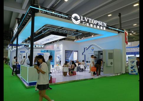 2025年8月廣州光伏太陽能展廣東綠達新能源展臺搭建現場效果