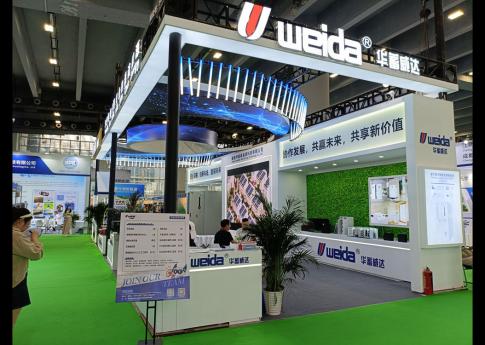 2025年8月廣州光伏太陽能展華蓄威達展臺搭建現場效果