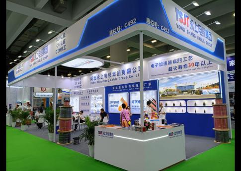 2025年8月廣州光伏太陽能展河北永上電纜集團有限公展臺搭建現場效果