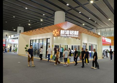 2025年7月廣州建博會新河鋁材展臺現場效果